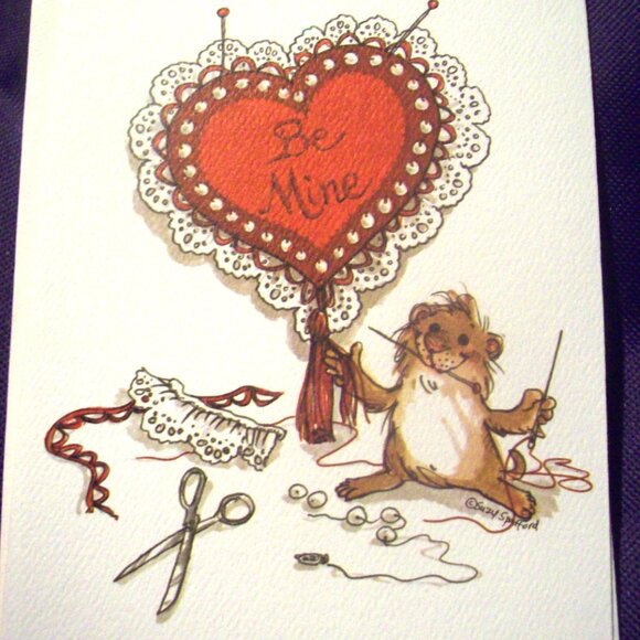 Suzy's Zoo Vintage Valentine Card -Greeting Card Collectible -1970's Era- - Picture 2 of 4